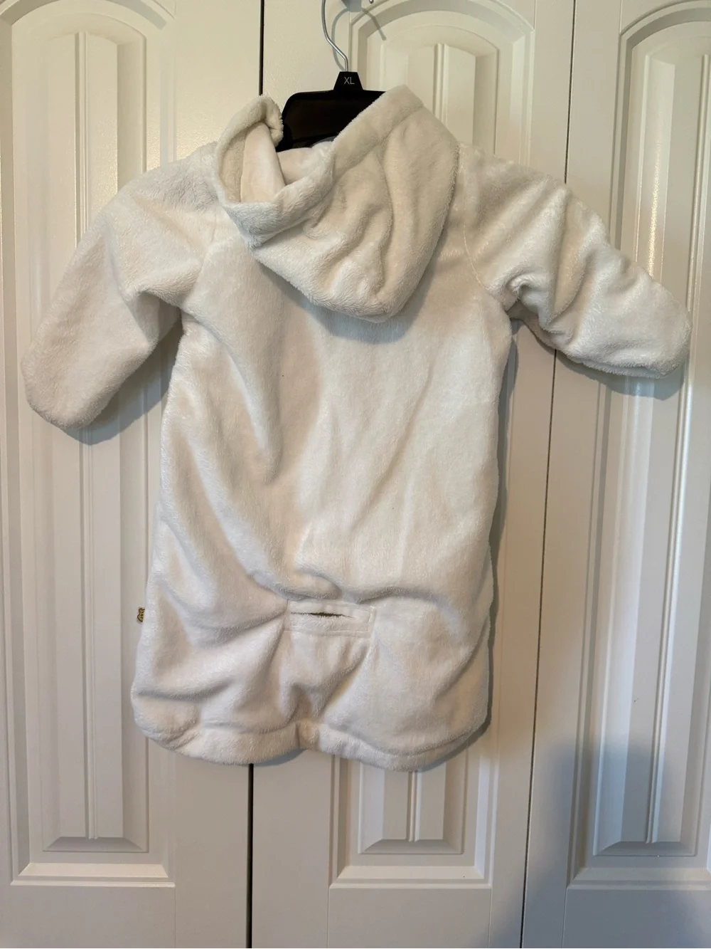 Disney White Plush Bear Face Sleep Sack with Pom-Ear Accents